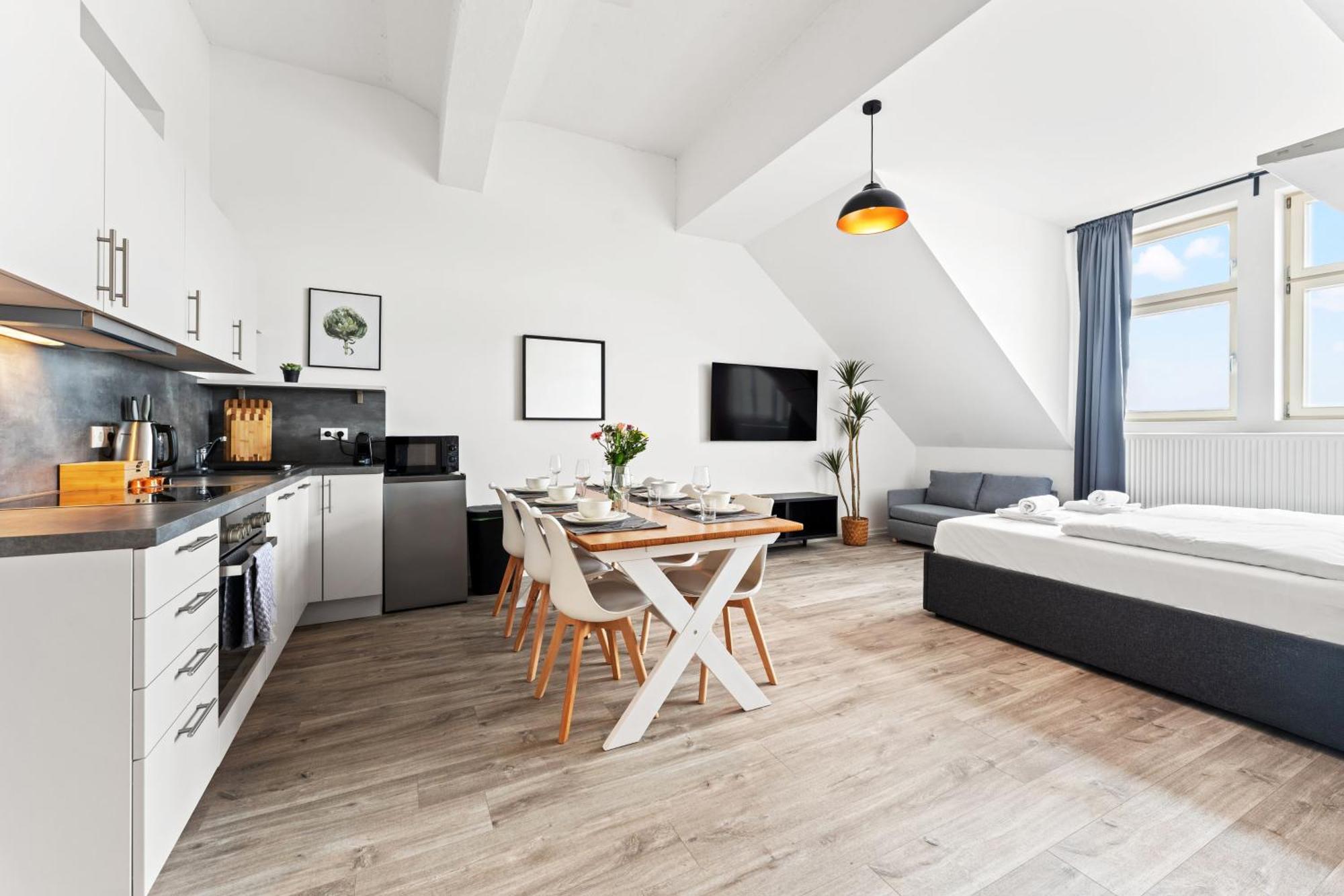 Mint Ueber Der Stadt Parken Kueche Wifi Appartement