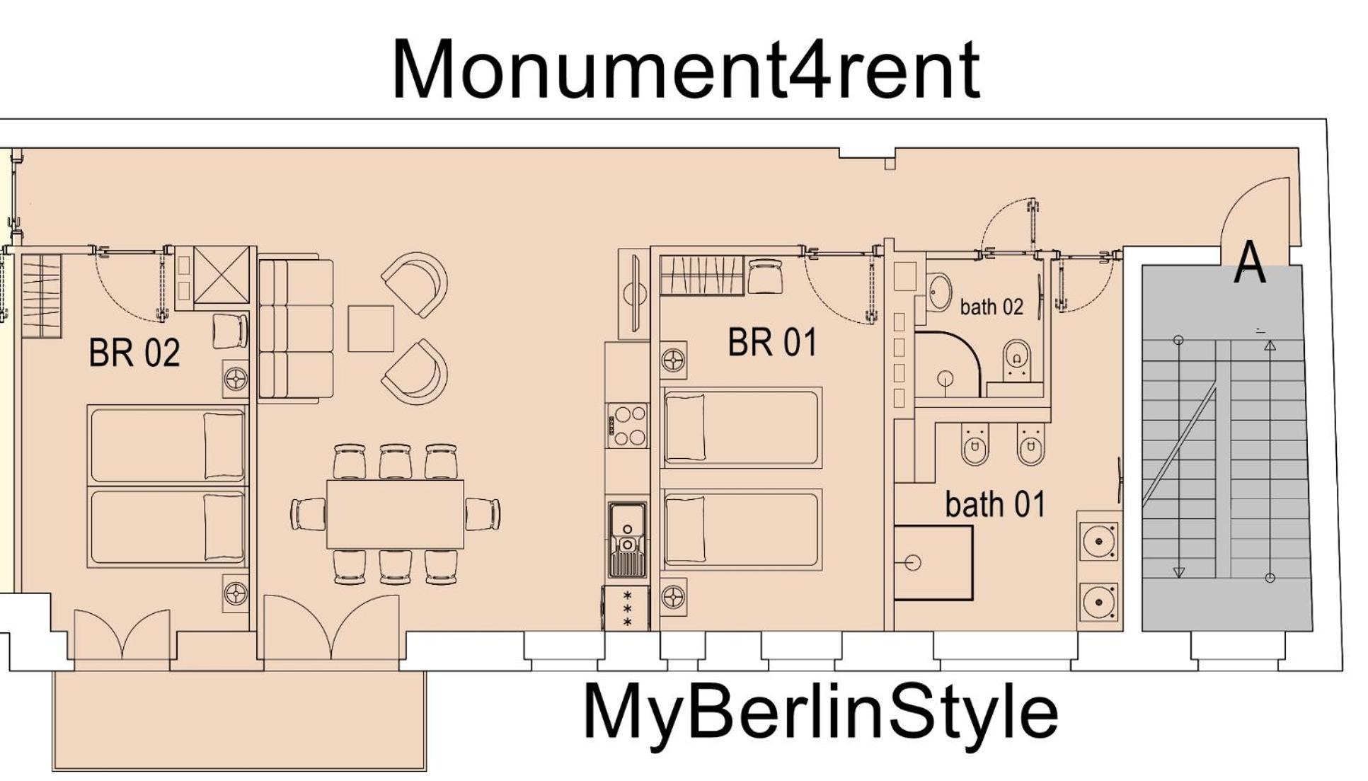 Apta Downtown Monument4rent Near Checkpoint Charlie Apartment *