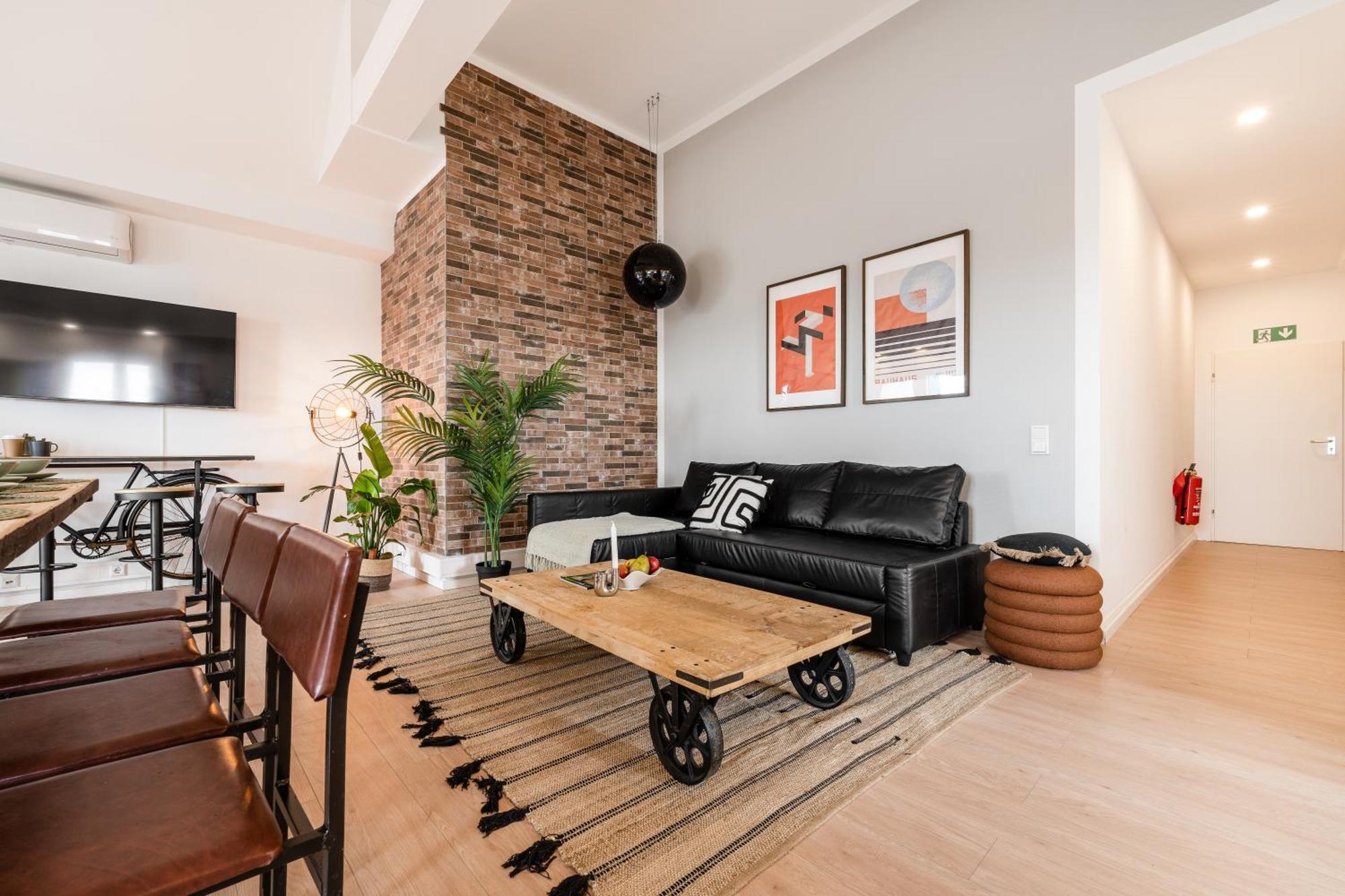 Urban Loft - 180 Skyline Balkon - 4sz - Hbf Apartment Berlin