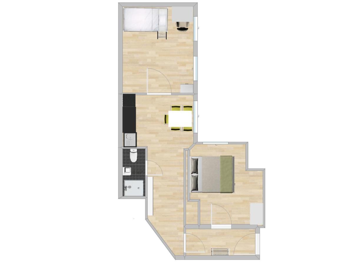 2 Bedroom Flat For Families & Calm Guests Lägenhet Berlin