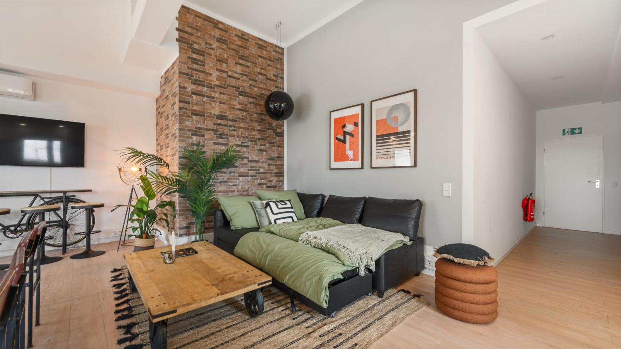 Lägenhet Urban Loft - 180 Skyline Balkon - 4sz - Hbf