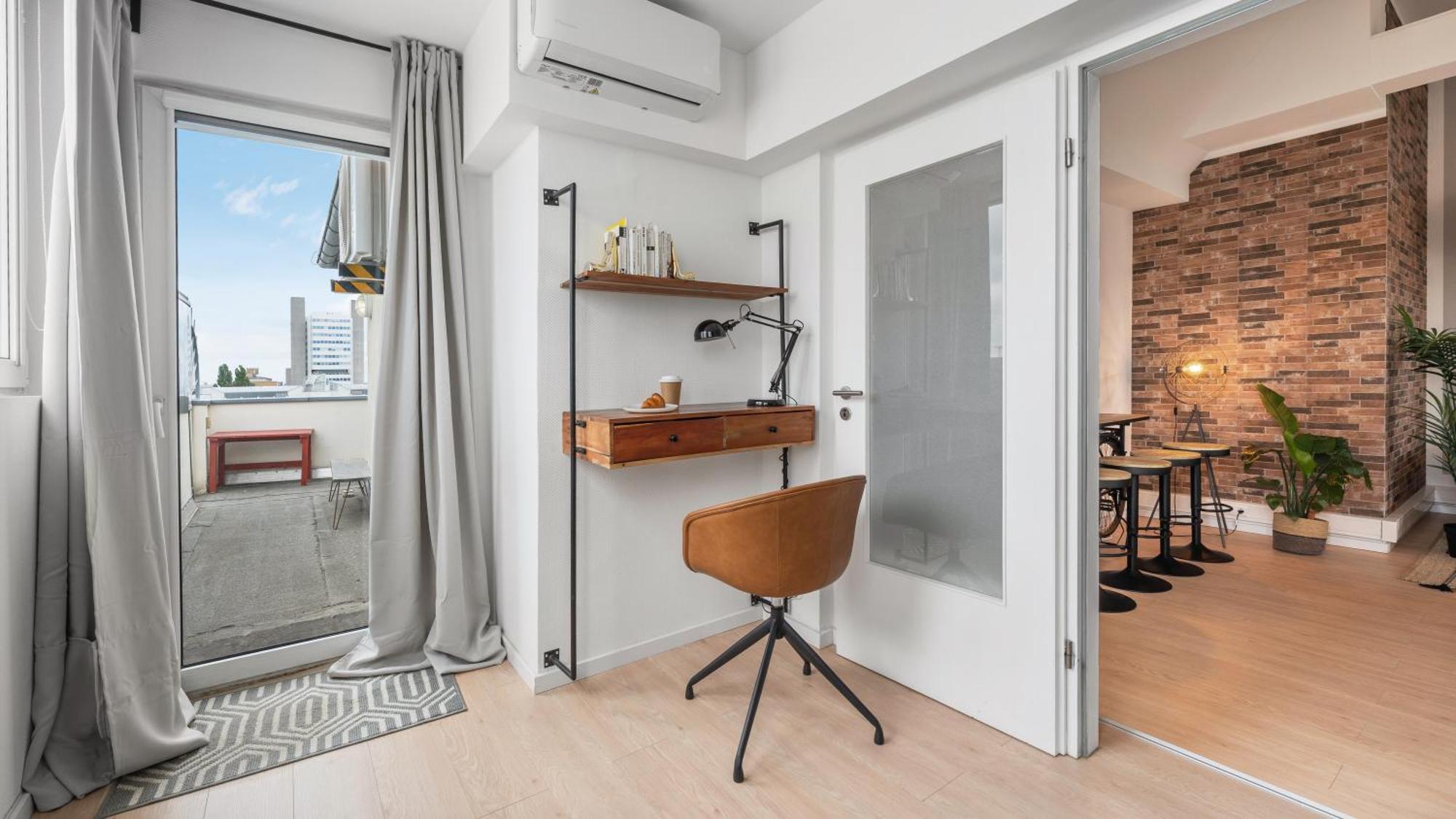 Lägenhet Urban Loft - 180 Skyline Balkon - 4sz - Hbf